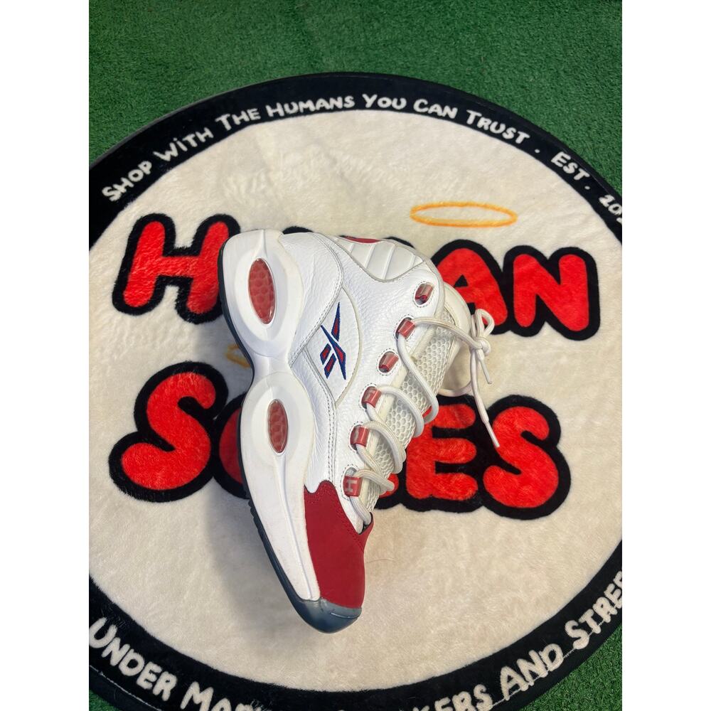 Reebok Question Mid ‘Red Toe 25th Anniversary’|Size 8.5/10W - Picture 4 of 6